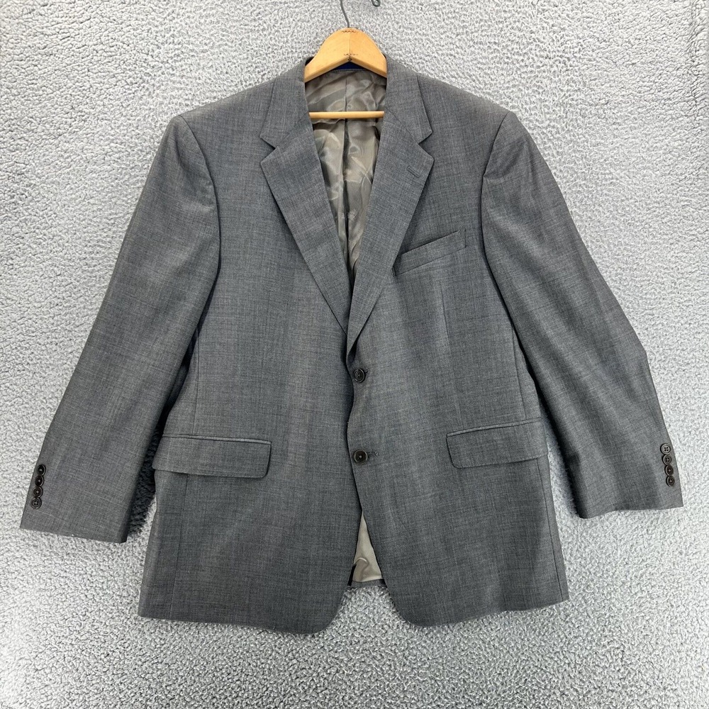 Daniel Cremieux Blazer Mens 44S Gray Loro‎ Piana Italy Wool Sport Coat Jacket